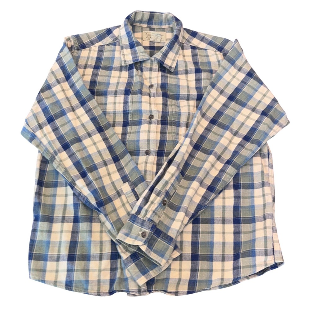 Vintage | Abercrombie & Fitch | Plaid Flannel | Long Sleeve Button Up | Medium